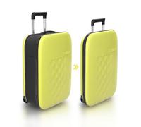 Rollink Flex Vega Fold Flat 21In Cabin Suitcase, Fully Collapsible Carry-On Hand Luggage (Yellow Iris)