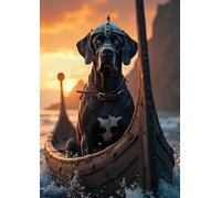 Rollo the Great Dane | Dog Greeting Card (A5) | Countryside Greetings