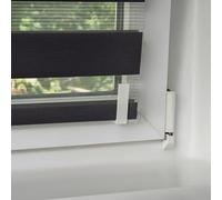 RolloFix Double Roller Blind Holder - Pendulum Lock - Prevents Free-Hanging Roller Blinds - Easy Installation without Drilling - Self-Adhesive & Durable - Suitable for Clamping Roller Blind & Zebra