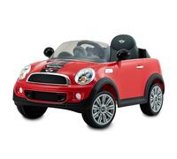 ROLLPLAY Electric Car, With Remote Control, Reverse Gear, For Children 3 Years and Older, Up to 35 kg, 6-Volt Battery, Up to 4 km/h, MINI Cooper S Roadster, Red