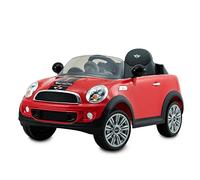 ROLLPLAY Electric Car, With Remote Control, Reverse Gear, For Children 3 Years and Older, Up to 35 kg, 6-Volt Battery, Up to 4 km/h, MINI Cooper S Roadster, Red