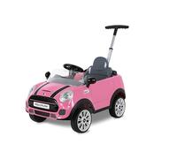 Rollplay Mini Cooper Play, Ride On Push Car Buggy with Steering and licence plate, Pink, 10 Months +