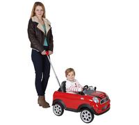 Mini Cooper Play Push Car with Parental Handle - Red, none