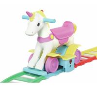 Rollplay Rainbow Unicorn 2 in 1 Train Ride On