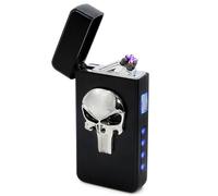 Rolls Plasma Lighter Rolls Electric Lighter - Stocking Stuffers - Gifts for Men - Cool Lighters - Electric Lighters Rechargeable - Mens Gifts - Skull Lighter - Birthday Gifts for Men - (Silver Skull)