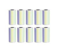 Rolls Thermal Paper Self-Adhesive Printing Label Papers Sticker for Pocket Thermal Mini Printer for paperang for Pocket Printer(Color 2,10pcs 15mm Sticky)