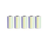 Rolls Thermal Paper Self-Adhesive Printing Label Papers Sticker for Pocket Thermal Mini Printer for paperang for Pocket Printer(Color 2,5pcs 15mm Sticky)