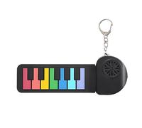 Rolls Up Electronic Piano Foldable Silicone Electronic Keyboard Portable Keychain For Outdoor Activities Enduring Light Weight Foldable Silicone