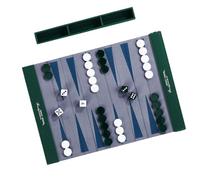 Rolls Up PU Leather Backgammon Game Mat Backgammon Board and Chess Set for Outdoors Travel Camping Family Game Parties Board and Chess Set