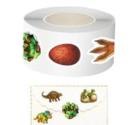 Rolls With Stickers - Self Adhesive Dinosaur Decal,Stickers For Classroom Decoration And Envelope Closure - for Bread Bags Boxes Phone Cases Walls Labels Diaries Bottles Cases