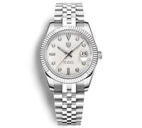 RollsTimi Men's Automatic Watch - NH35A Movement, 10Bar Waterproof, Luminous Sapphire Glass, Stainless Steel Strap - Business, Sports, Casual Dress Watch - Elegant Gift for Men