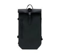 Rolltop Large W3 Backpack- unisex- Rains- Backpacks- Black- ONE SIZE- Bags ONE SIZE
