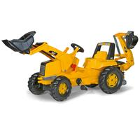 Rolly CAT Pedal Tractor Digger Frontloader & Rear Excavator Outdoor Ride On Toy
