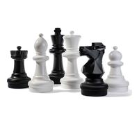 Giant Chess Pieces Rolly Black One Size