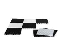 Rolly Childrens Small Base Black & White Chess Draughts Board Mats Garden Game
