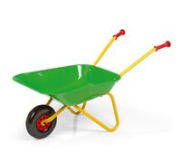 ROLLY TOYS Children's Wheelbarrow (Colour Yellow/Green, Garden Wheelbarrow, Metal Wheelbarrow, Toy for Children from 2.5 Years, Maximum Load 25 kg, Garden Tool for Children) 271900
