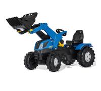 Rolly Childrens Ride-On New Holland T7 Tractor w/ Frontloader Outdoor Digger Toy