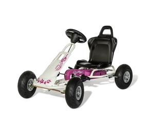 Rolly Ferbedo Childrens Sport Ride On Pedal Go Kart Air Runner 3-8 Years - White
