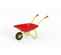 Kids Metal and Plastic Wheelbarrow - Red & Yellow