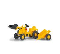 Rolly Toys CAT Ride On Tractor Frontloader with Trailer, Yellow
