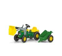 John Deere Kid Tractor with Front Loader and Trailer