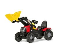 Rolly Toys Puma CVX240 Ride On Tractor and Frontloader, red