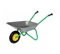 Child's Wheelbarrow with Pneumatic Tyre Metal Grey