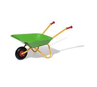 ROLLY TOYS Children's Wheelbarrow (Colour Yellow/Green, Garden Wheelbarrow, Metal Wheelbarrow, Toy for Children from 2.5 Years, Maximum Load 25 kg, Garden Tool for Children) 271900