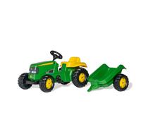 rolly toys John Deere Kid Childrens Ride On Pedal Toy Tractor with Detachable Trailer