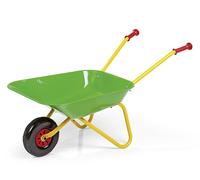 Rolly Toys Kids Toy Metal Wheelbarrow - Green & Yellow Green