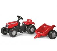 Massey Ferguson Tractor & Trailer Ride On Outdoor Garden Activity Childrens Toy