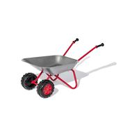 rolly toys Metal Wheelbarrow with 2Â Double Front Wheel Tyre Red/Grey