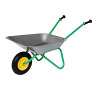 Child's Wheelbarrow with Pneumatic Tyre Metal Grey