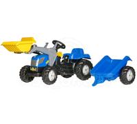 Rolly Toys - NEW HOLLAND T 7040 Ride on Pedal Tractor Loader Trailer Age 2 1/2+