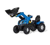 Rolly Childrens Ride-On New Holland T7 Tractor w/ Frontloader Outdoor Digger Toy