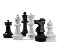 Giant Chess Pieces Rolly Black One Size