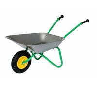 Child's Wheelbarrow with Pneumatic Tyre Metal Grey