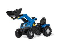 Ride On New Holland T7 Tractor with Frontloader Blue