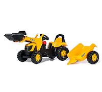 Rolly Toys Kid JCB Tractor & Trailer & Loader Yellow