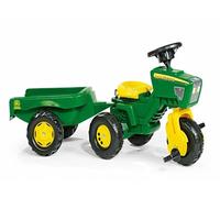 Rolly Toys Rolly Trio Tractor Ride On W/ Electronic Steering Wheel & Trailer