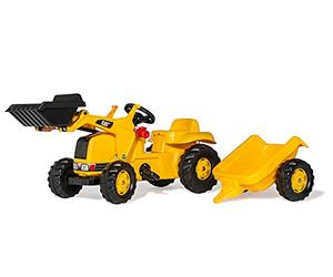 rolly toys | rollyKid CAT Caterpillar | Kids Tractor with Loader and Trailer | 023288,161 x 47 x 55 cm