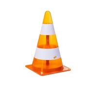 Rolly Toys rollyPylone Lighted (Pylon with Light, Traffic Cone, Traffic Cone, Warning Cone, Traffic Cone) 408825, Orange