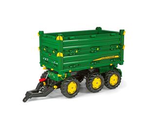 rolly toys S2612504 Franz Cutter John Deere Three Side Multi-Trailer