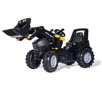 Rolly Toys S2671034 71/034/8" Deutz Agrotron 7250 Ttv Warrior with Front Loader Tractor Ride on Toy, Black, 146 cm × 52.5 cm × 77 cm