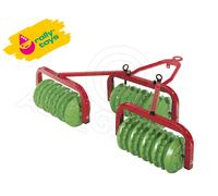 rolly toys | rollyCambridge |Cambridge Triple Roller for Pedal Tractor | 123841, Green