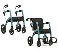 Rollz Motion2 - All In One Rollator & Wheelchair - Island Blue