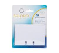 Rolodex 57 x 102mm Card File Refills - Clear (Blister Pack of 40)