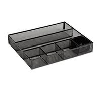 ROLODEX Deep Desk Drawer Organizer, Metal Mesh, Black (22131) 11.75 inches long by 15.25 inches wide