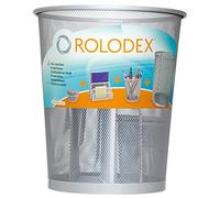 Rolodex S0796620 Desk Set Metal 4-Piece Silver