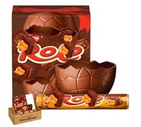 Roloo Milk Chocolate Large Easter Egg with Toffee Centre, 202g, A Hollow Combination of Buttery, Soft Golden Toffee Encased in a Milk Chocolate Cup, Bundle by UrbanShoppi (Pack of 1)